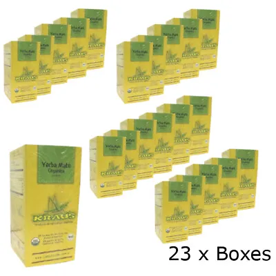 Kraus Organic Yerba Mate Teabags Unsmoked (cocido) Argentina (23 Packs Of 25) • £84.53