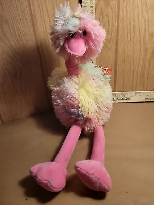 $10 • Buy Be Jolly Ostrich Rainbow Plush Stuffed Animal