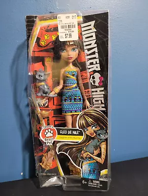 MONSTER HIGH Ghoul's Beast Pet Cleo De Nile Doll 2015 Mattel New In Package • $79.99