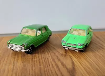 Vintage Majorette Cars X 2 Simca 1100 TI No. 234 & Fiat 127 No.203 • £10.99