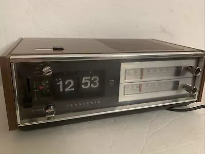 Vintage Panasonic Flip Clock Radio RC-6030 AM FM Alarm • $39.99