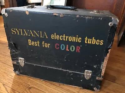$120 • Buy Vintage Sylvania Radio & TV Repairman Tube Caddy Carry Case Vacuum Tube Lot