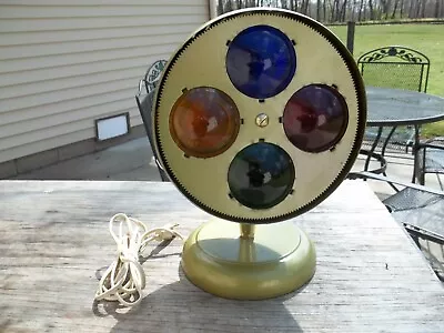 Vintage 4 Color Rotating Wheel Christmas Tree Technamatic Light Model 899 • $24.99