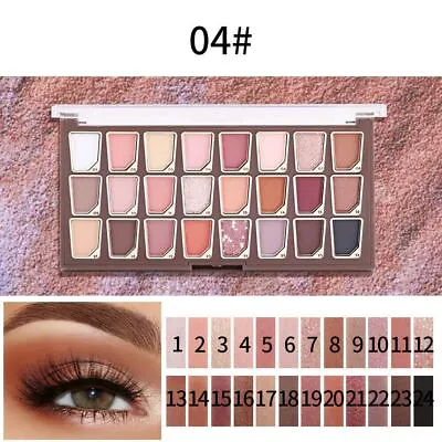 Miss Rose Professional 24 Colour Eyeshadow Palette Shimmer Eye Shadow Glittery • £7.99