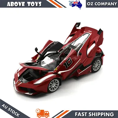 Licensed Precision Diecast Model Ferrari Race&Play FXX-K #10 Red 1:18 Model Car • $82.85