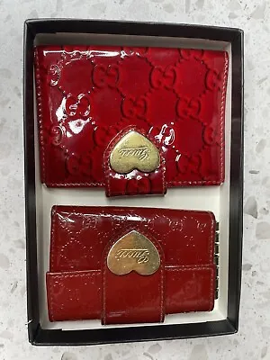 $150 • Buy Authentic Gucci Card Holder And Key Holder Set