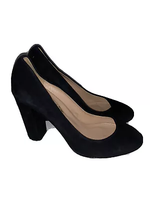 Women’s J. Crew Black Suede Etta Pumps Heels Shoes Size 6 • $37.99