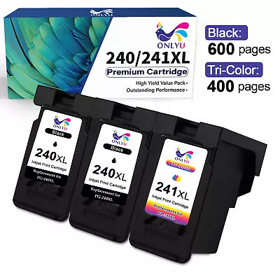 Ink Cartridges For Canon PG-240XL CL-241XL PIXMA MG2220 MG3600 MX532 MX432 MX472 • $20.99