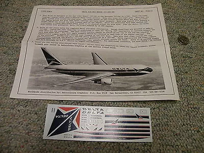 Flight Path Decals 1/200 FP20-11 Delta Airlines Boeing 767-200/300   Box 2 • $9.99