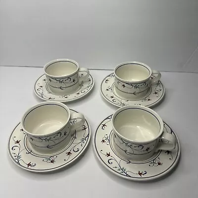 Mikasa Annette Intaglio Cup Saucer Mug Coffee Tea Sets CAC20 4 Excellent • $19.99