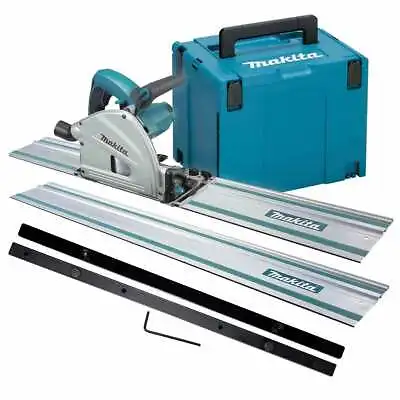 Makita SP6000J2 Plunge Saw With 2 X 1.5m Rails Connector Bar & Case 240V • £465