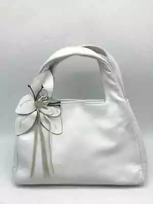 Pre-Owned Paolo Masi White Embellished Small Handbag Shoulder Bag • $78.99