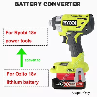 Adapter For Ozito 18V Li-ion Battery To Ryobi 18V ONE+ Cordless Tools Converter • $38.69