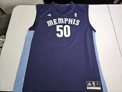 Mens Adidas NBA Memphis Grizzlies Basketball Jersey Sz L. #50 Zach Randolph  • $30