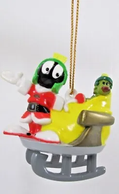 Marvin The Martian & K-9 Holiday Christmas Tree Toy Santa's Sleigh Ornament  • $9.99