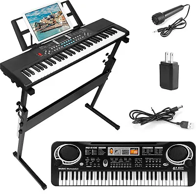 $28.99 • Buy Musical Keyboard 61 Keys Electric Digital Piano Organ W/ Mic Kids Christmas Gift