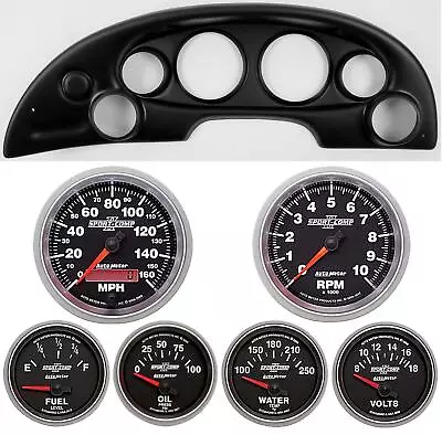 94-04 Mustang Black Dash Carrier W/ Auto Meter Sport Comp II Gauges • $1179.95