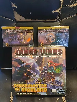 Mage Wars Forcemaster Vs Warlord + Core Spell Tome + Core Spell Tome 2 *All Fact • $34.99