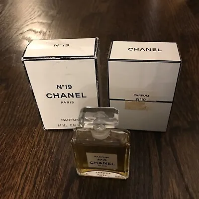 Vintage Chanel No.19 Pure Perfume Parfum Extrait 14ml/0.47oz Crystal Flacon NIB • $199.99