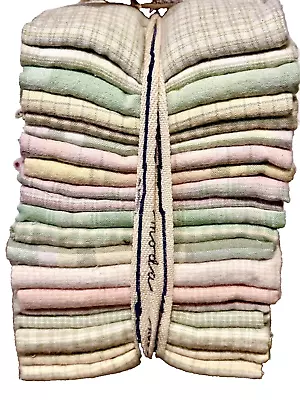 Moda Fabrics Pastel Plaids & Checks Fat Quarter Bundle Vintage Discontinued • $39