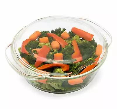 Microwave Vegetable Steamer Glass Microwave Food Steamer 100% Glass Oven Safe • $49.99