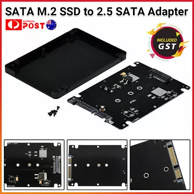 SATA M.2 SSD To 2.5  SATA M.2 NGFF SSD To SFF-8639 Adapter Best FAST AU STOCK • $9.34