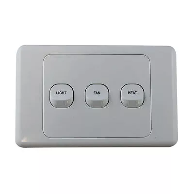 3 Gang Wall Switch - PRINTED WITH FAN LIGHT HEAT - Electrical Light Switch - SAA • $18