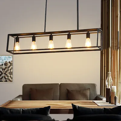 Industrial Ceiling Hanging Pendant Ceiling Light For Kitchen Island Bedroom Hall • £84.91