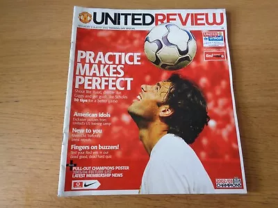 09/08/2003  Manchester United - Training Day Special Programme • £1