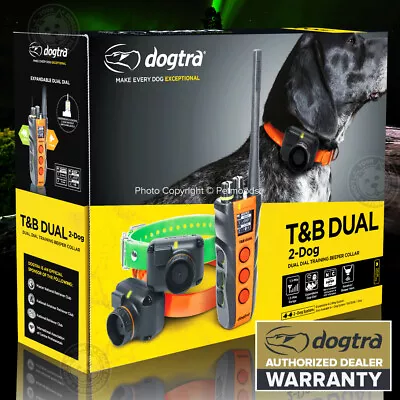 Dogtra T&B DUAL DIAL Upland Beeper Collars Remote Trainer 1.5-Miles 2-Dogs • $559.99