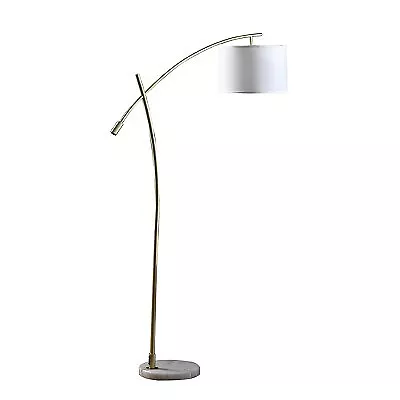 65  Oscar Pendulum Style On Marble Base Metal Floor Lamp White - Ore • $47.99