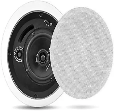 Pyle Home PDPC8T In-Ceiling Enclosed Speaker System With Transformer White 8.0 • $111.99