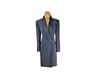 KAREN MILLEN Tailored Tuxedo Coat Dress 12 NEW STUNNING! • £79.99