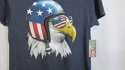 $15.99 • Buy Spirit Of America Easy Rider Motorcycle Style T Shirt  Mens XXL 2X Cotton Blend 