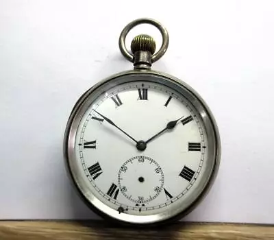 Antique SOLID SILVER CASED Swiss Made POCKET WATCH By Buren- Ticking • $6.20