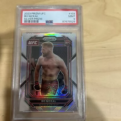 2023 Panini Prizm UFC - Silver Prizm #103 Bo Nickal (RC) PSA 9 🔥🔥 • $45