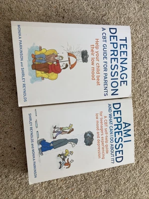 £10 • Buy Teenage Depression - A CBT Guide For Parents & Am I Depressed? Shirley Reynolds