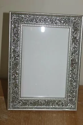 £11.99 • Buy Sparkle Glamour Crushed Crystal Glitter Diamante Photo Frame ,choice Of 4 Sizes