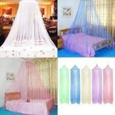 Mosquito Lace Bed Netting Mesh Canopy Round Elegant Bedding Net Gift FREE SHIP • $15.95