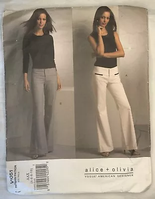 Vogue V1051 Ladies Trouser Sewing Pattern Size 46810 • £8