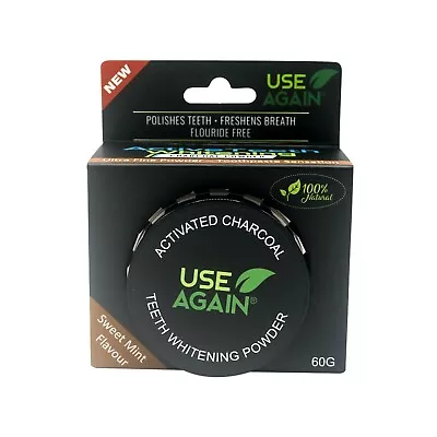 Activated Teeth Whitening Charcoal Powder - ULTRA FINE Toothpaste Sensation 60g • $18.95