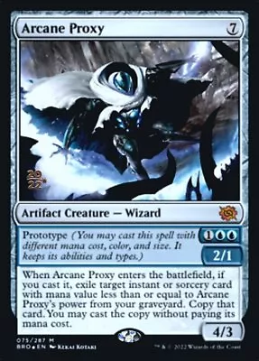 1 X Arcane Proxy - Foil - Prerelease Promo - The Brothers' War - Light Play - MT • $1.02