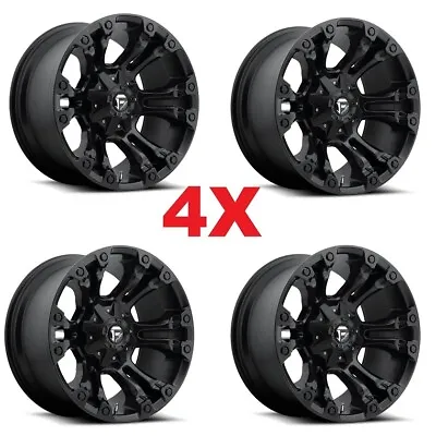 18 Fuel Vapor Black Wheels Rims Fits Tundra Ram Sequoia • $1412