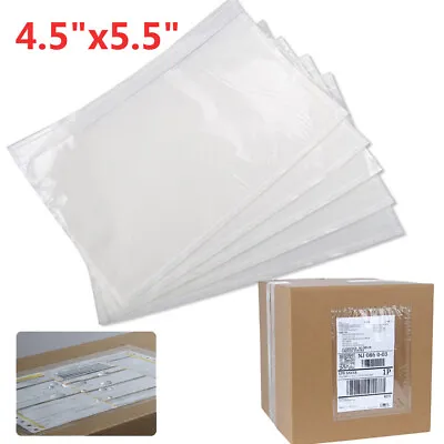 100-1000 Packing List Envelopes 4.5 X5.5  Invoice Shipping Label Self Seal Bags • $7.53