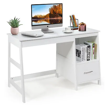 $149.95 • Buy Giantex Computer Desk Laptop Workstation Drawers Shelf Student Study Home Office