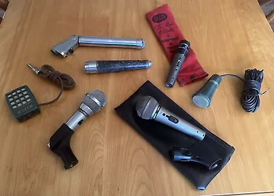 Vintage Microphone Lot Of 7 Mics Shure Electro-Voice Bell EV Mic Project • $14.50