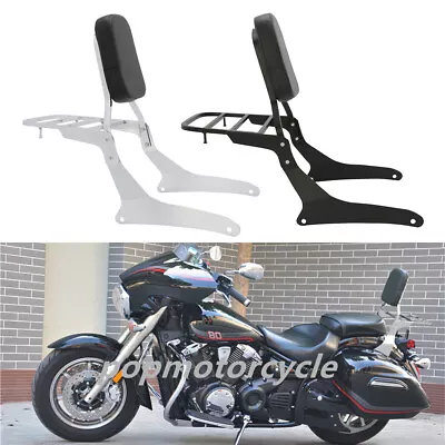 $169 • Buy Backrest Sissy Bar Luggage Rack Fit For Yamaha V-Star 950 1300 XVS1300A 2007-up