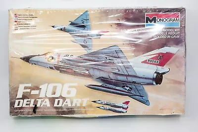 Vintage Monogram F-106 Delta Dart Model Kit - Sealed - 1/48 Scale - Gray • $19.95