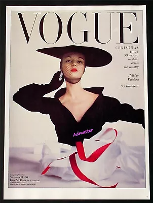 Vintage Vogue Fashion Magazine Poster Print Of Jean Patchette On The 1949 Cover! • $49.99