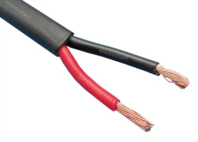 2 Core Twin Red Black Automotive Auto Cable 12v 24v Wire Stranded Thin Wall • £4.49